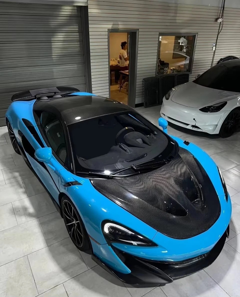 High Quality Fast Delivery Whole Sale Price Dry Carbon Fiber P1 Style Hood Body Kits for Mclaren 540-570S